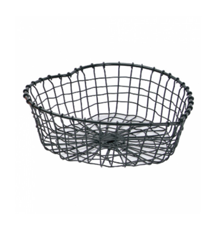 Bediening presentatie Container van staal Heart vormig zwart 28x27x9cm (1 stuk) Bediening presentatie Container van staal Heart vormig zwart 28x27x9cm (1 stuk)