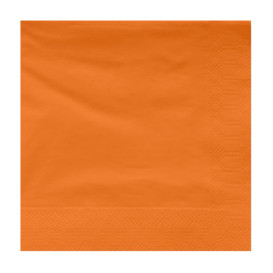 Papieren servet terracotta rand 20x20cm 2C (100 stuks) 