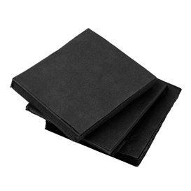 Papieren servet Micropunt zwart 20x20cm 2C (2.400 stuks)