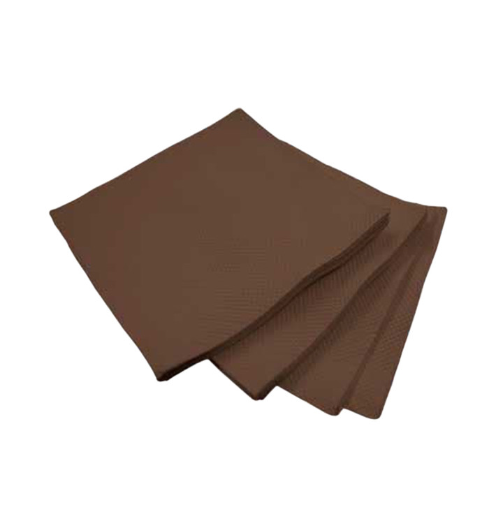 Papieren servet Micropunt bruin 20x20cm 2C (2.400 stuks) Papieren servet Micropunt bruin 20x20cm 2C (2.400 stuks)