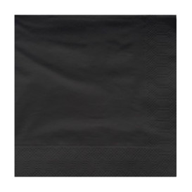 Papieren servet zwarte rand 25x25cm 2C (200 stuks)