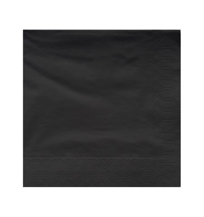 Papieren servet zwarte rand 25x25cm 2C (200 stuks) Papieren servet zwarte rand 25x25cm 2C (200 stuks)