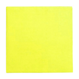 Papieren servet geel 25x2cm (50 stuks) 