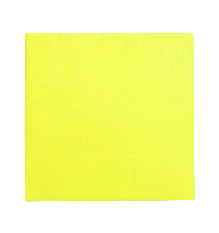 Papieren servet geel 25x2cm (50 stuks) Papieren servet geel 25x2cm (50 stuks)