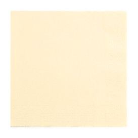 Papieren servet crème 25x2cm (50 stuks) 