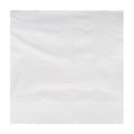 Papieren servet witte rand 25x25cm 2C (200 stuks)