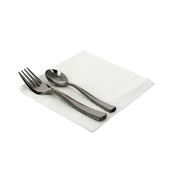 Papieren servet wit 1 laags 30x30cm (4.800 stuks) Papieren servet wit 1 laags 30x30cm (4.800 stuks)