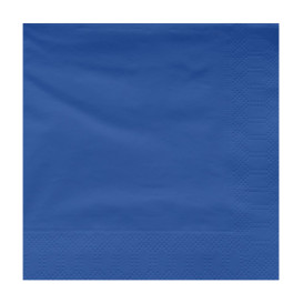 Papieren servet blauwe rand 2 laags 30x30cm (4500 stuks)