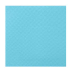 Papieren servet dubbel punt turkoois 2C 33x33cm (1.200 stuks)
