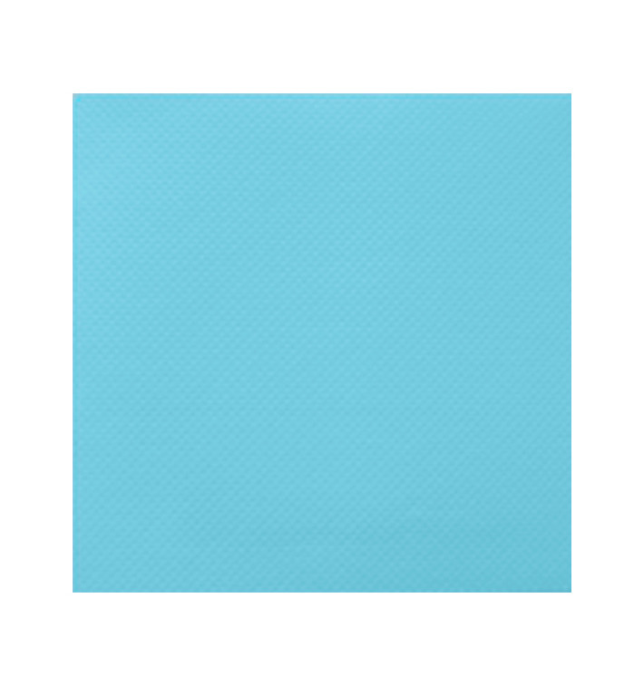 Papieren servet dubbel punt turkoois 2C 33x33cm (1.200 stuks) Papieren servet dubbel punt turkoois 2C 33x33cm (1.200 stuks)