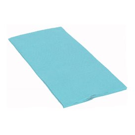 Papieren servet dubbel punt lichtblauw 1/8 40x40cm (1800 stuks)