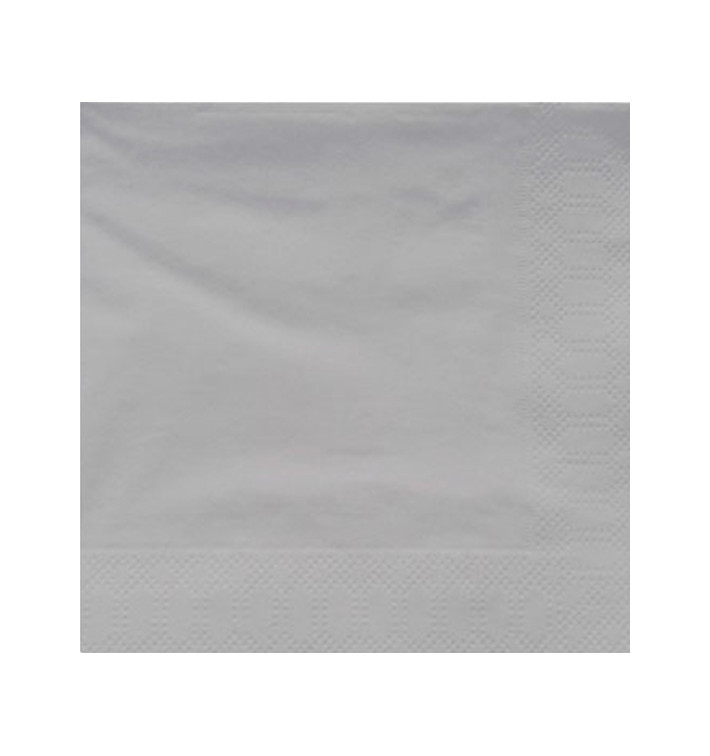 Papieren servet grijze rand 40x40cm (50 stuks) Papieren servet grijze rand 40x40cm (50 stuks)