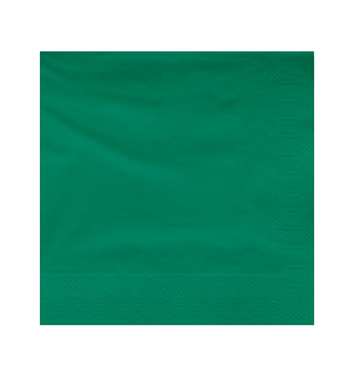 Papieren servet groene rand 40x40cm (50 stuks) Papieren servet groene rand 40x40cm (50 stuks)