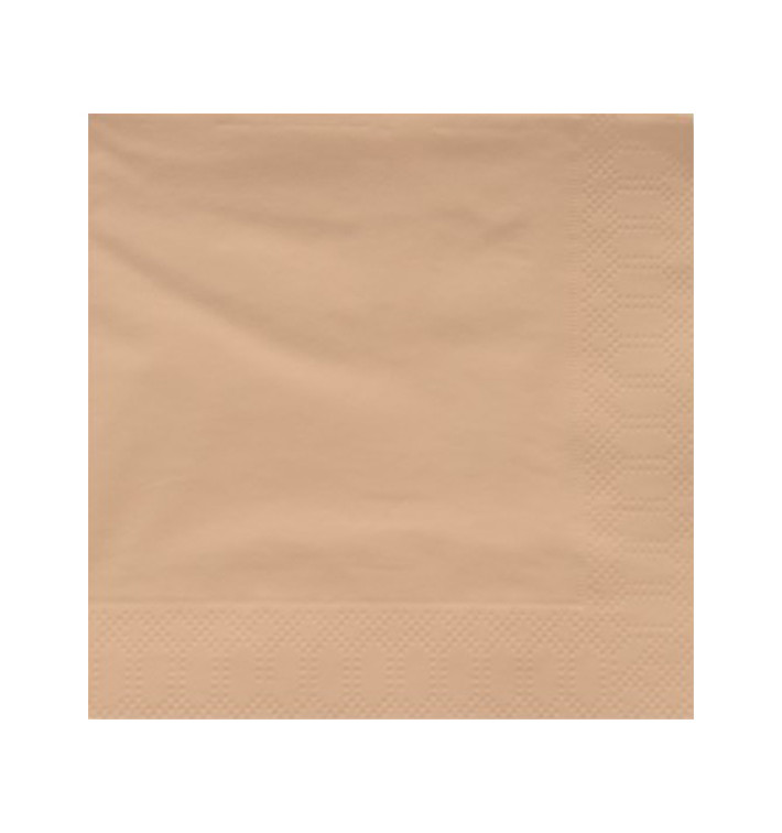 Papieren servet crème rand 40x40cm (1200 stuks) Papieren servet crème rand 40x40cm (1200 stuks)
