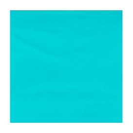 Papieren servet turkoois rand 40x40cm (1200 stuks)
