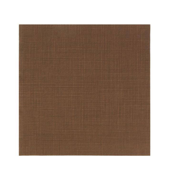 Papieren Servet Dubbel Punt 40x40cm "Between Lines" Bruin (1000 stuks) Papieren Servet Dubbel Punt 40x40cm "Between Lines" Bruin (1000 stuks)