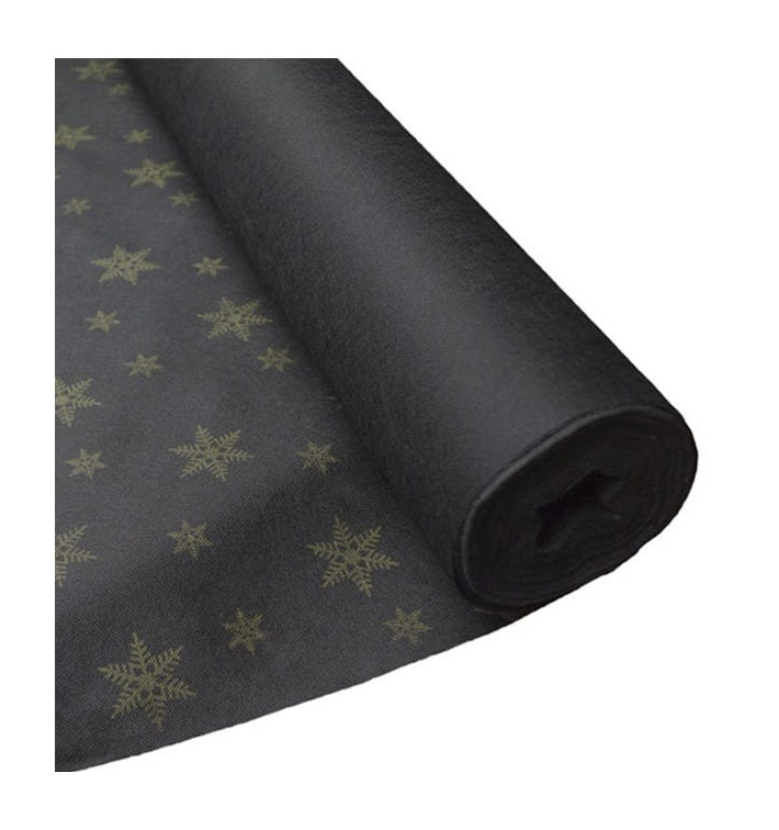 Novotex Tafelkleed rol zwart "Estrellas" P40cm 1,2x50m (1 stuk)