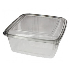 Plastic scharnierende Deli-Container PET Vierkant 2000ml (200 stuks)