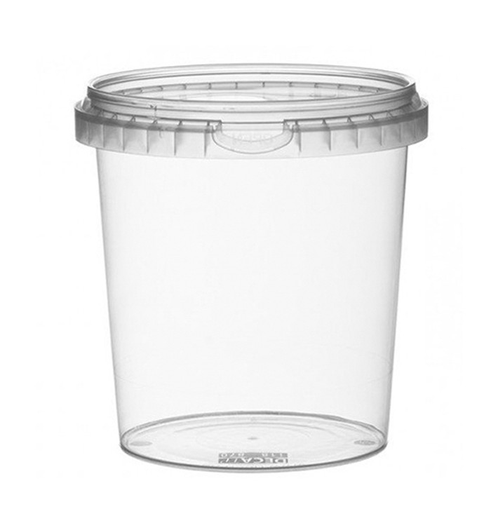 Plastic deli Container met Plastic Deksel PP Onbreekbaar 870 ml Ø11,8 (228 stuks) Plastic deli Container met Plastic Deksel PP Onbreekbaar 870 ml Ø11,8 (228 stuks)