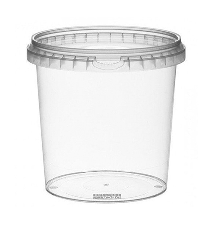 Plastic deli Container met Plastic Deksel PP Onbreekbaar 1180 ml Ø13,3 (18 stuks) Plastic deli Container met Plastic Deksel PP Onbreekbaar 1180 ml Ø13,3 (18 stuks)