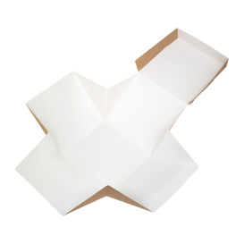 Gourmet Hamburger Doos Kraft 13x13x13cm (25 Stuks)