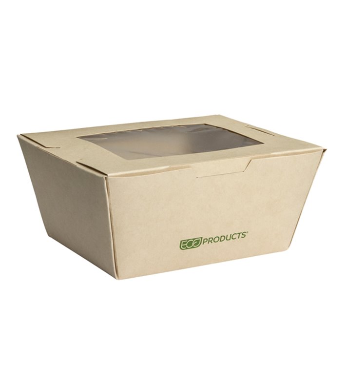 American Box with handles "Doggy Bag" Kraft 12,5x25x7,5cm (250 Stuks)