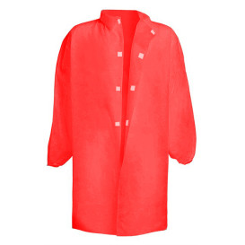 Wegwerp-laboratoriumjas TST PP Velcro Rood XL 25gr (50 stuks)