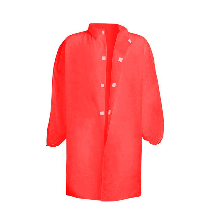 Wegwerp-laboratoriumjas TST PP Velcro Rood XL 25gr (50 stuks) Wegwerp-laboratoriumjas TST PP Velcro Rood XL 25gr (50 stuks)