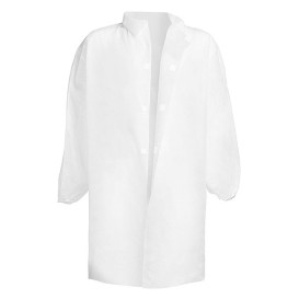 Wegwerp-laboratoriumjas TST PP Velcro Wit XL 35gr (50 stuks)
