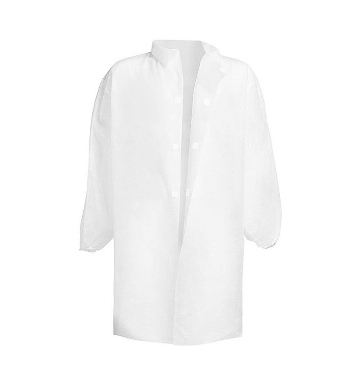 Wegwerp-laboratoriumjas TST PP Velcro wit 3XL 35gr (1 stuk) Wegwerp-laboratoriumjas TST PP Velcro wit 3XL 35gr (1 stuk)