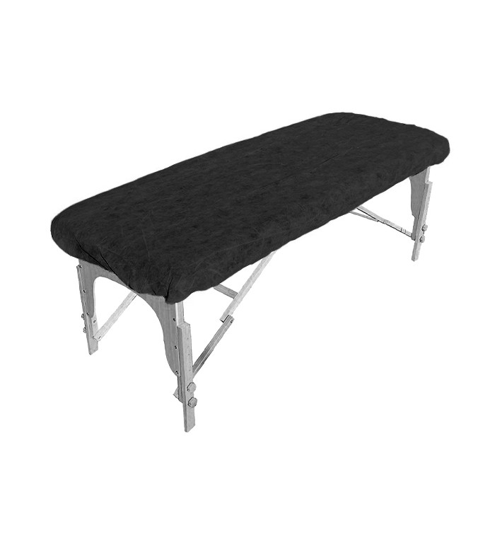 Wegwerp plastic laken Aanpasbaar Plus PP "TST" Zwart 95x220cm (1 stuk) Wegwerp plastic laken Aanpasbaar Plus PP "TST" Zwart 95x220cm (1 stuk)