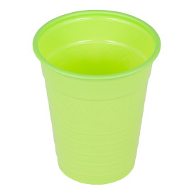 Plastic PS beker limoengroen 200ml Ø7cm (50 stuks) 