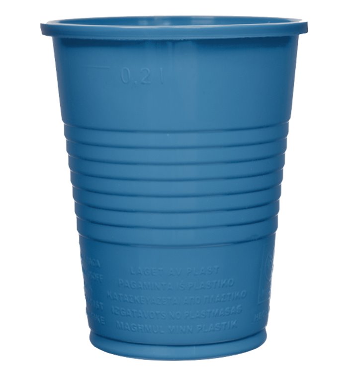 Plastic PS beker donkerblauw 200ml Ø7cm (50 stuks) Plastic PS beker donkerblauw 200ml Ø7cm (50 stuks)