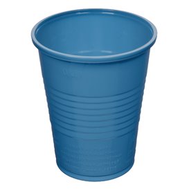 Plastic PS beker donkerblauw 200ml Ø7cm (50 stuks) 