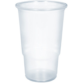 Plastic PP beker transparant 630ml (50 stuks)