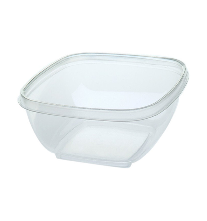 Plastic Kom PET Vierkant 500ml 125x125x70mm (50 stuks) Plastic Kom PET Vierkant 500ml 125x125x70mm (50 stuks)