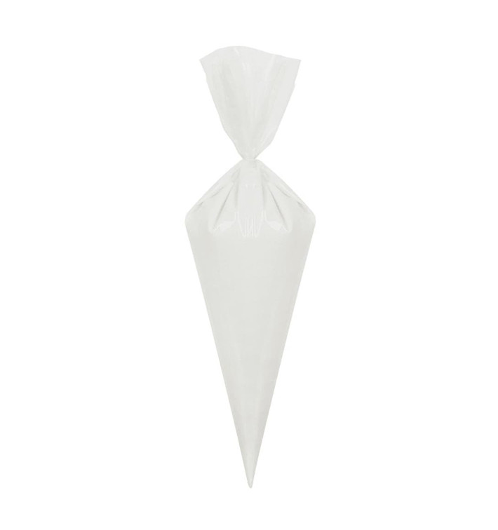 Wegwerp plastic Pastren tas PE 50x25cm (1000 stuks) Wegwerp plastic Pastren tas PE 50x25cm (1000 stuks)
