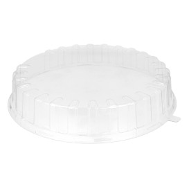 Deksel voor Cakeplak Container APET Transparant Ø31x6cm (90 Stuks)