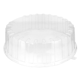 Deksel voor Cakeplak Container APET Transparant Ø31x10cm (15 Stuks)