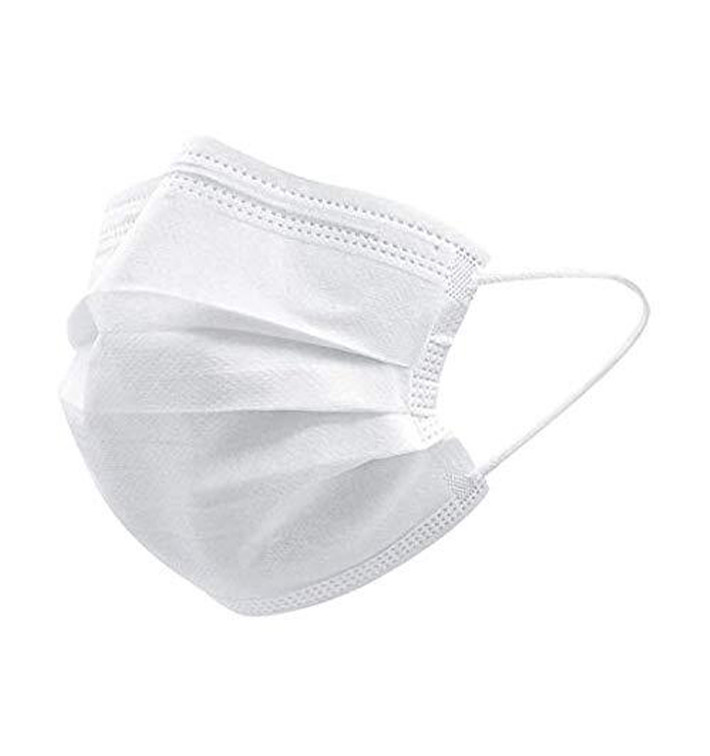 Wegwerp Chirurgisch Masker Drie Laags Type I Wit (50 stuks) Wegwerp Chirurgisch Masker Drie Laags Type I Wit (50 stuks)