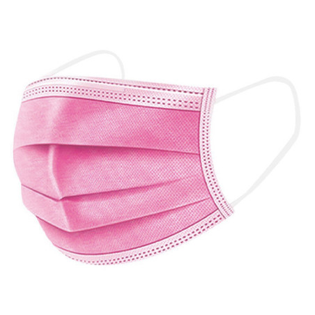 Wegwerp Chirurgisch Masker Drie Laags Type I Roze (50 stuks)