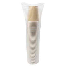 Papieren beker 9 Oz/280ml Kraft-Kraft Ø8,1cm (50 stuks) 