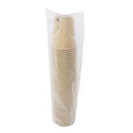 Papieren beker 9 Oz/280ml Kraft-Kraft Ø8,1cm (50 stuks) 