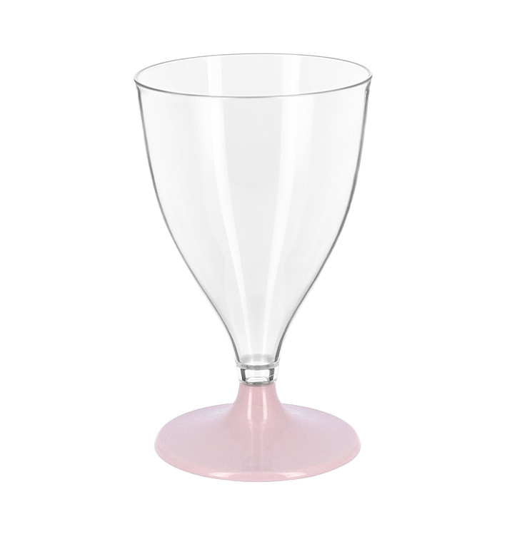 Herbruikbare PS Beker Water/Wijn Roze Voet 200ml 2P (48 Eenheden) Herbruikbare PS Beker Water/Wijn Roze Voet 200ml 2P (48 Eenheden)