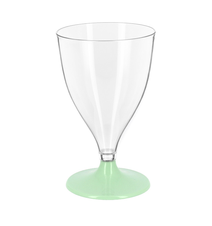 Herbruikbare PS Beker Water/Wijn Groen Voet 200ml 2P (48 Eenheden) Herbruikbare PS Beker Water/Wijn Groen Voet 200ml 2P (48 Eenheden)