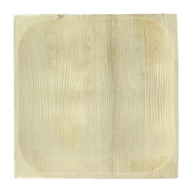 Palm blad bord Vierkant 4C 20,5X20,5cm (10 stuks)