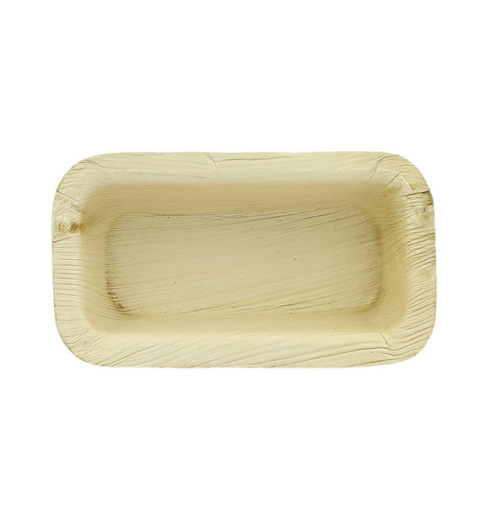 Palm blad kom Rechthoekige vorm 12,8x6,4cm (200 stuks) Palm blad kom Rechthoekige vorm 12,8x6,4cm (200 stuks)