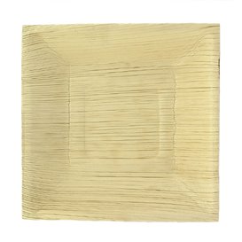 Palm blad bord Vierkant 16,5x16,5cm (6 stuks) 