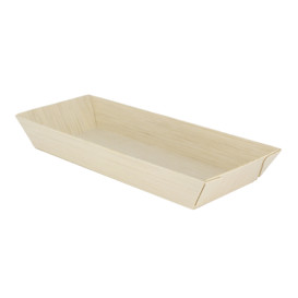 Houten dienblad 21,5x8,5x2,8cm 350ml (25 stuks) 