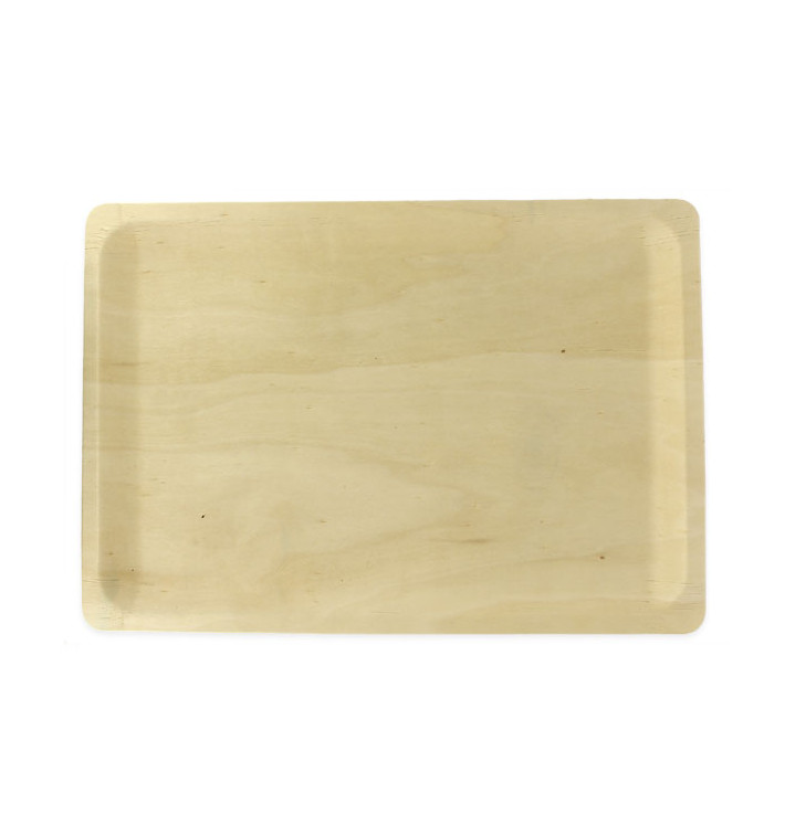 Houten dienblad 40,1x28,1x2cm (100 stuks) Houten dienblad 40,1x28,1x2cm (100 stuks)